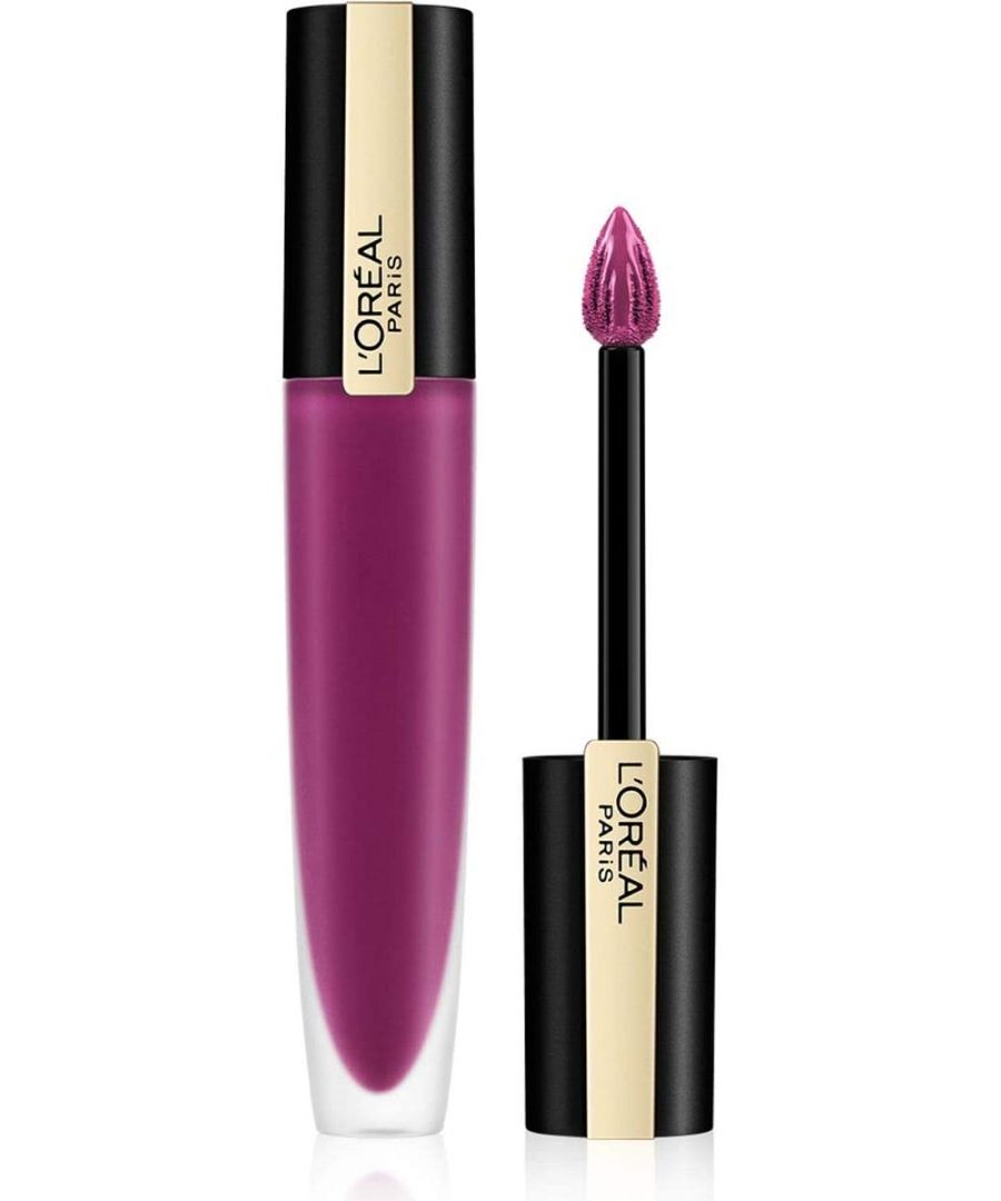 L'Oreal Paris, Rouge Signature, Opaco, Rossetto liquido, 104, I Rebel, 7 ml