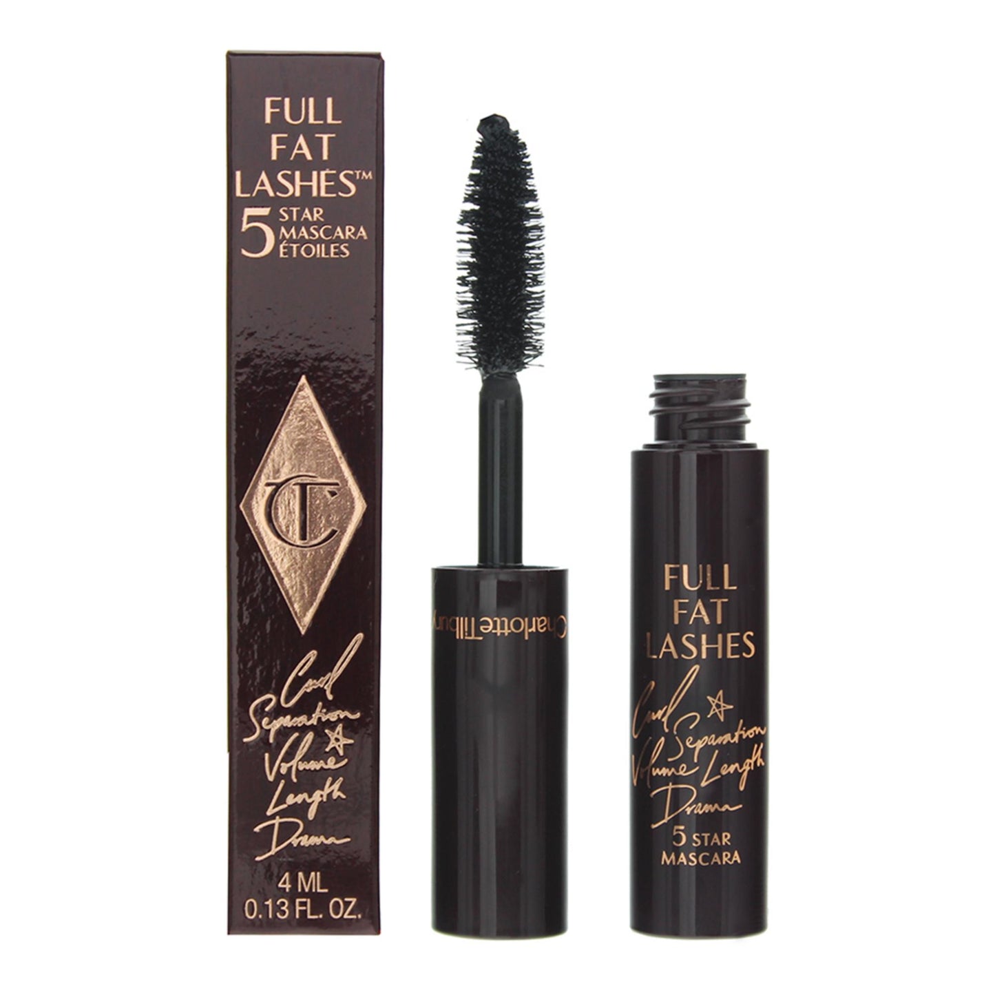Charlotte Tilbury, Full Fat 5 Star, Ricciolo, Mascara, Nero, 4 ml