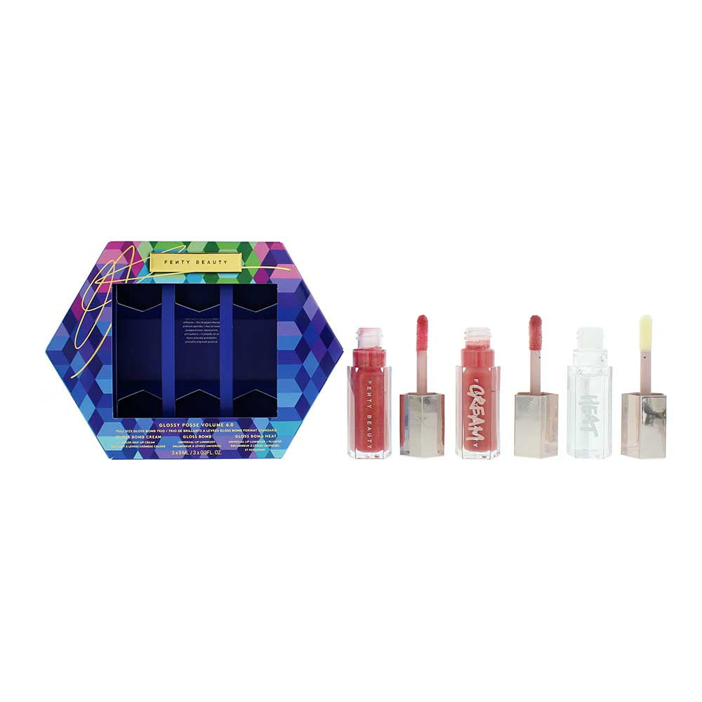 Set Trio, Fenty Beauty, Gloss Bomb, Lucidalabbra, 3 pz, 9 ml