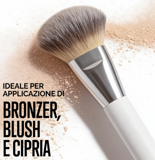 Pennello Trucco Tondo Tertio – Sfumature Perfette e Applicazione Uniforme