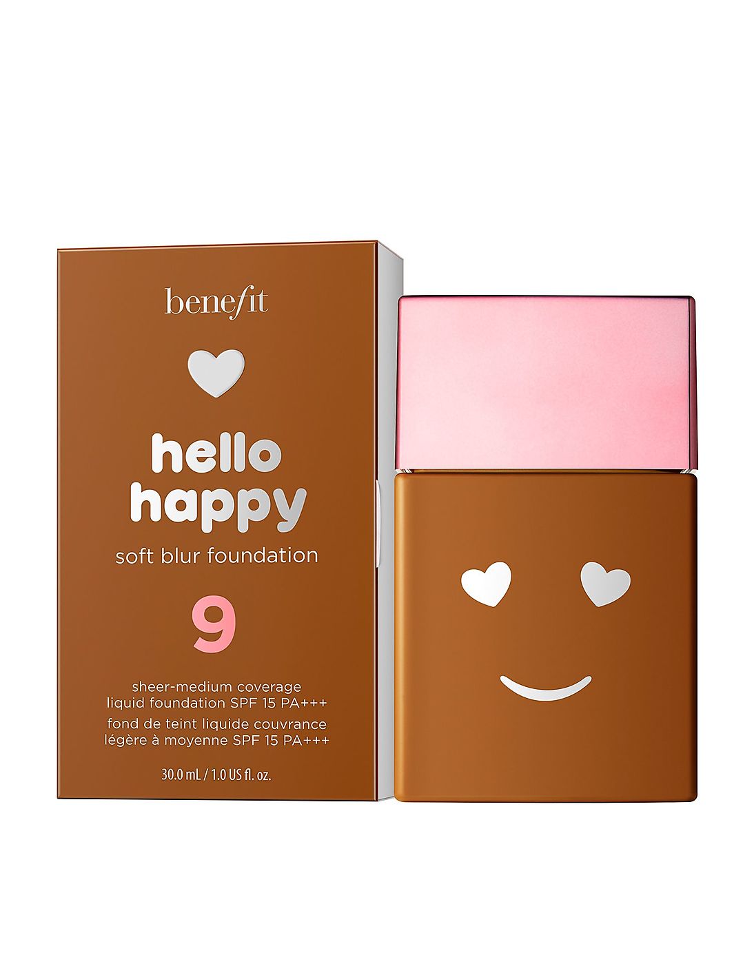 Benefit, Hello Happy Soft Blur, Finitura opaca, Fondotinta liquido, 09, Profondamente neutrale, SPF 15, 30 ml