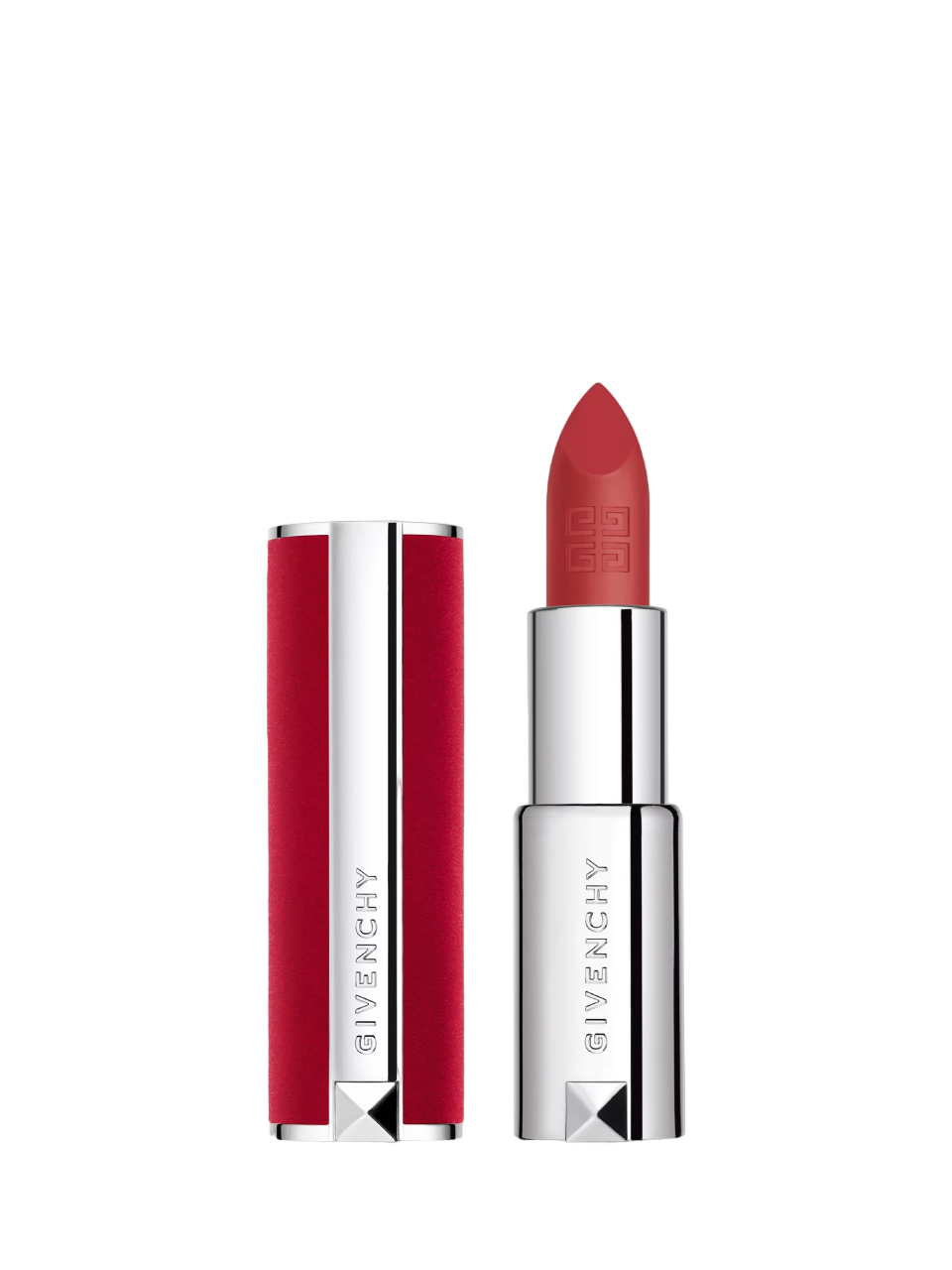 Givenchy, Le Rouge Deep Velvet, Opaco, Rossetto cremoso, N27, 3.4 g