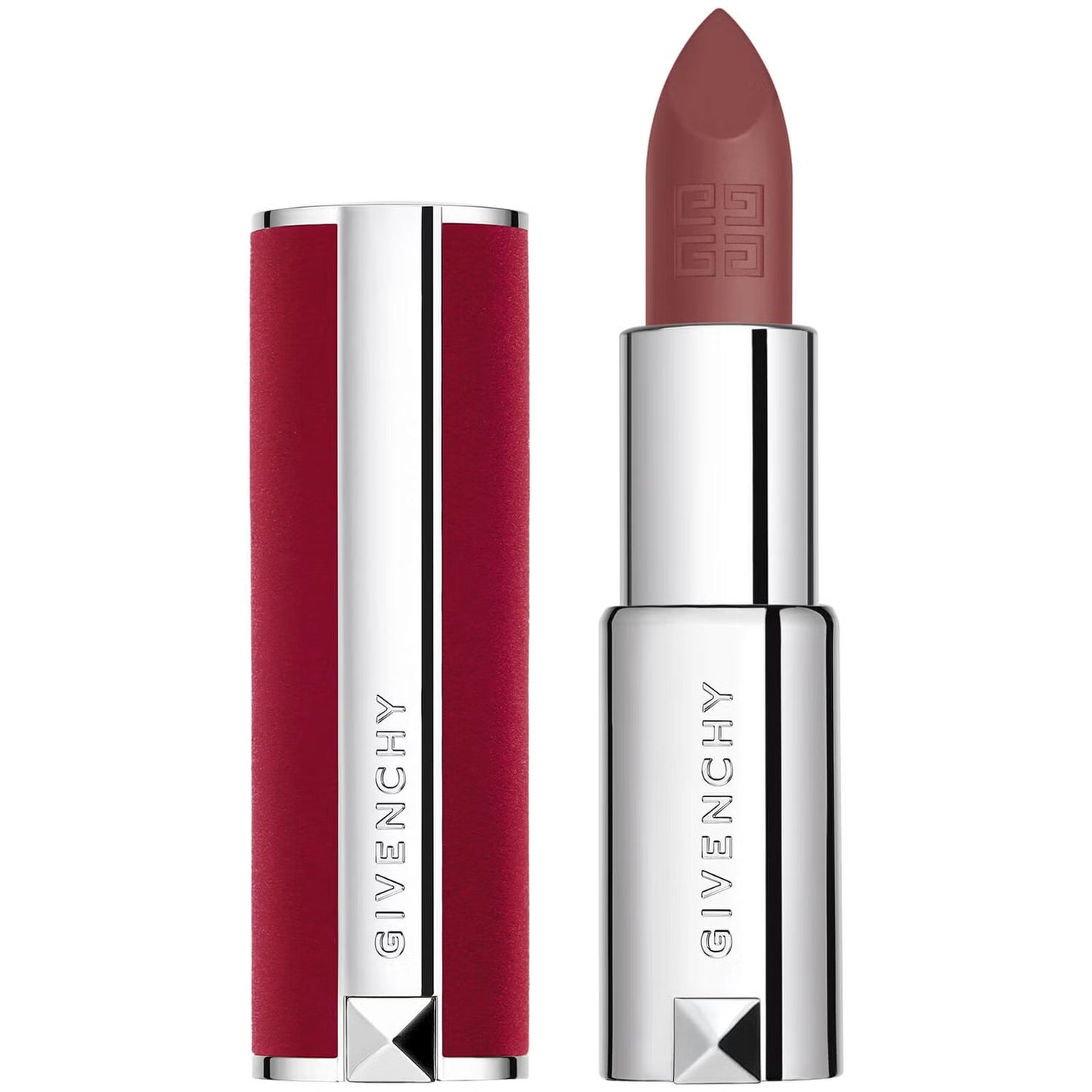 Givenchy, Le Rouge Deep Velvet, Opaco, Rossetto cremoso, N28, 3.4 g