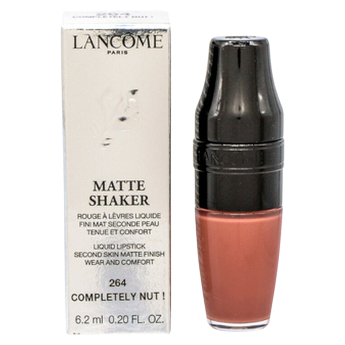 Lancome, Matte Shaker, Rossetto liquido, Rossetto liquido, 264, 264 Completamente nocciola, 6.2 ml
