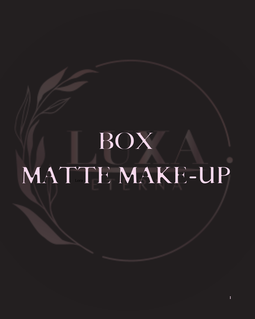 BOX Matte Make-Up