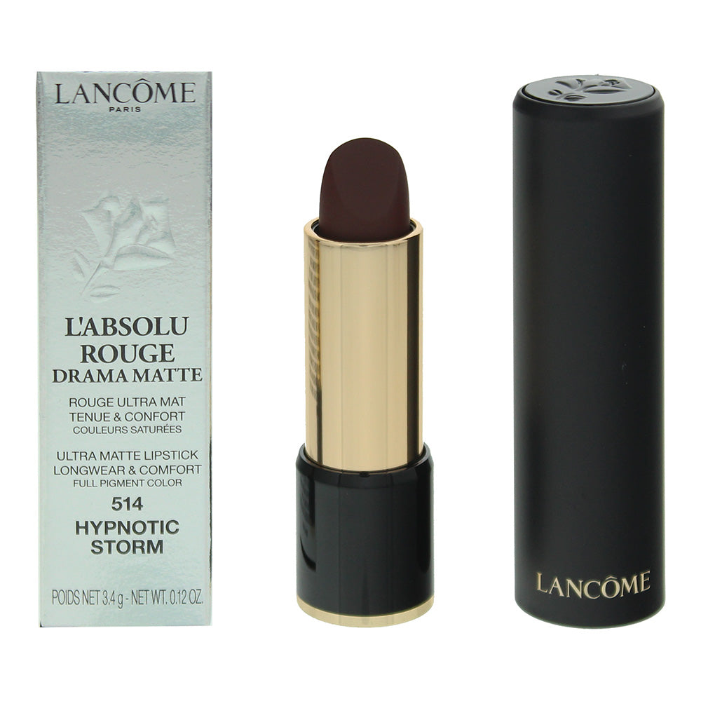Lancome, L'Absolu Rouge Drama Matte, Opaco, Rossetto cremoso, 514, Tempesta ipnotica, 3.4 g
