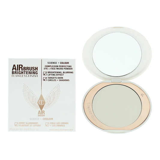 Charlotte Tilbury, Airbrush Flawless, Illuminante, Cipria compatta, Media equa, 9 g
