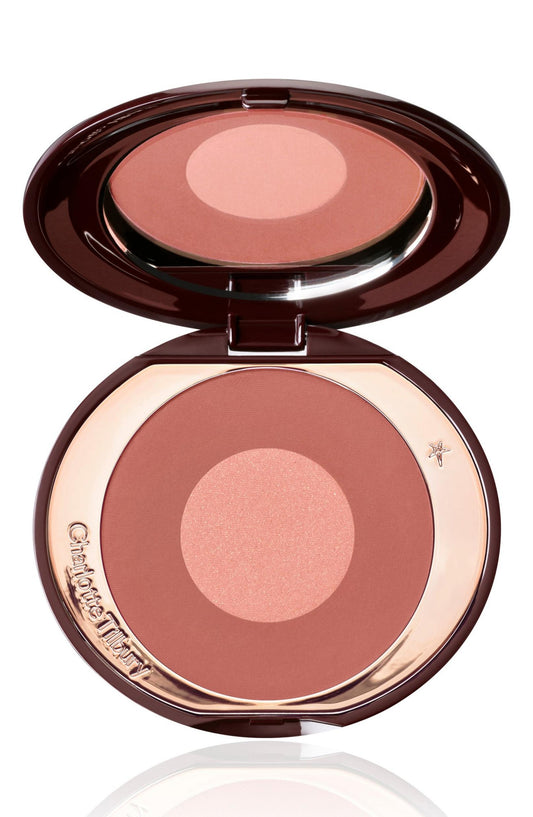 Charlotte Tilbury, Cheek To Chic Swish And Glow, Radioso, Cipria blush, Chiacchiere sul cuscino, 8 g