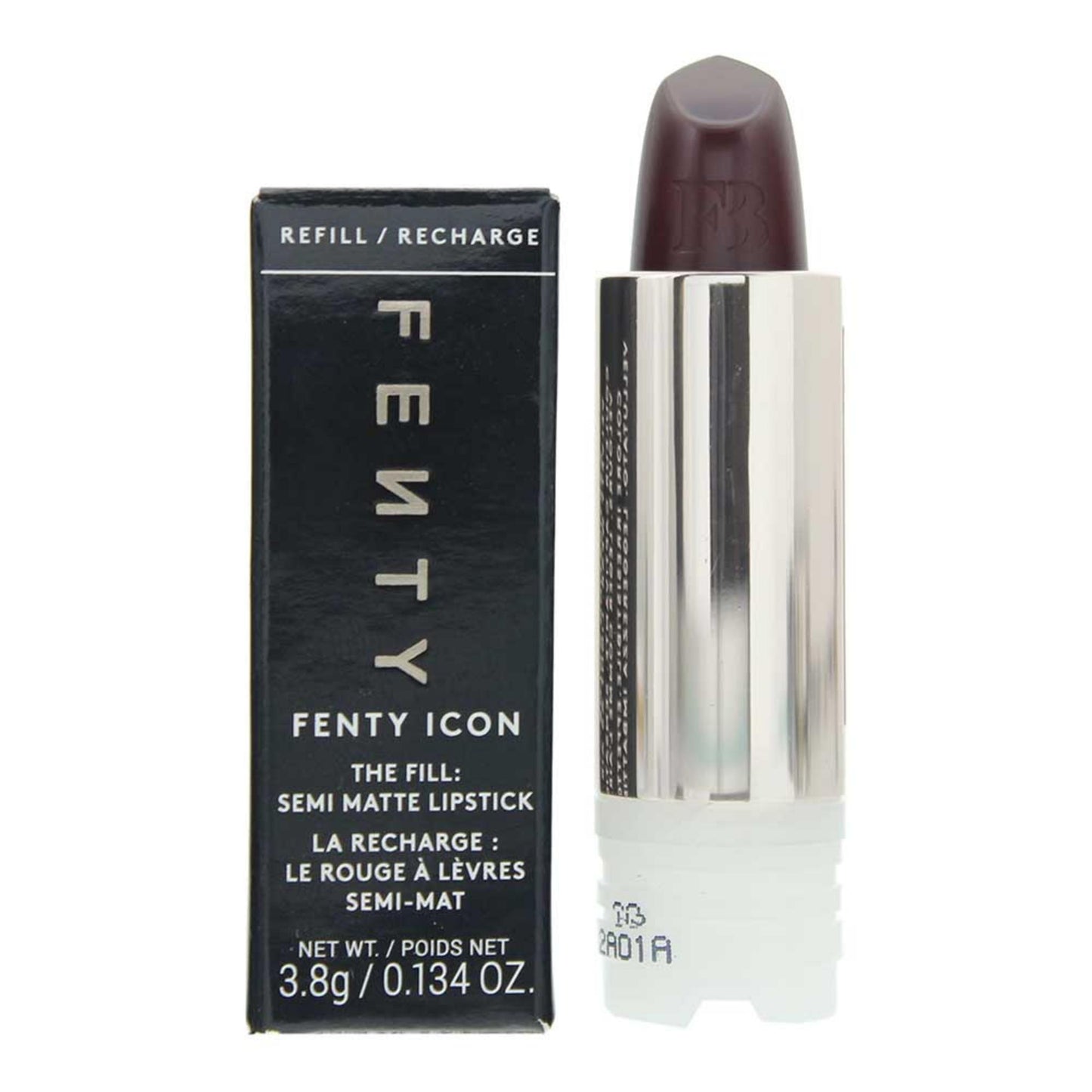 Fenty Beauty, Icon, Semi opaco, Rossetto cremoso, 03, Membro annoiato, Ricarica, 3.8 g