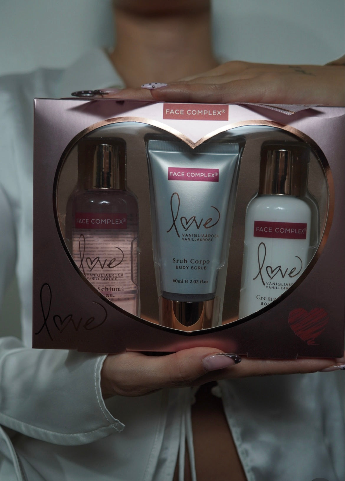 Set Love Face Complex - Vaniglia & Rosa