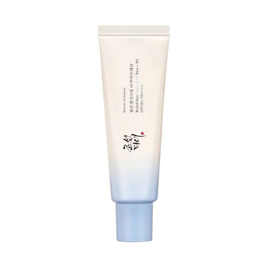 Beauty Of Joseon, Relief Sun Aqua-Fresh, Riso & B5, Protezione solare, Panna, Per il viso, SPF 50+, 50 ml