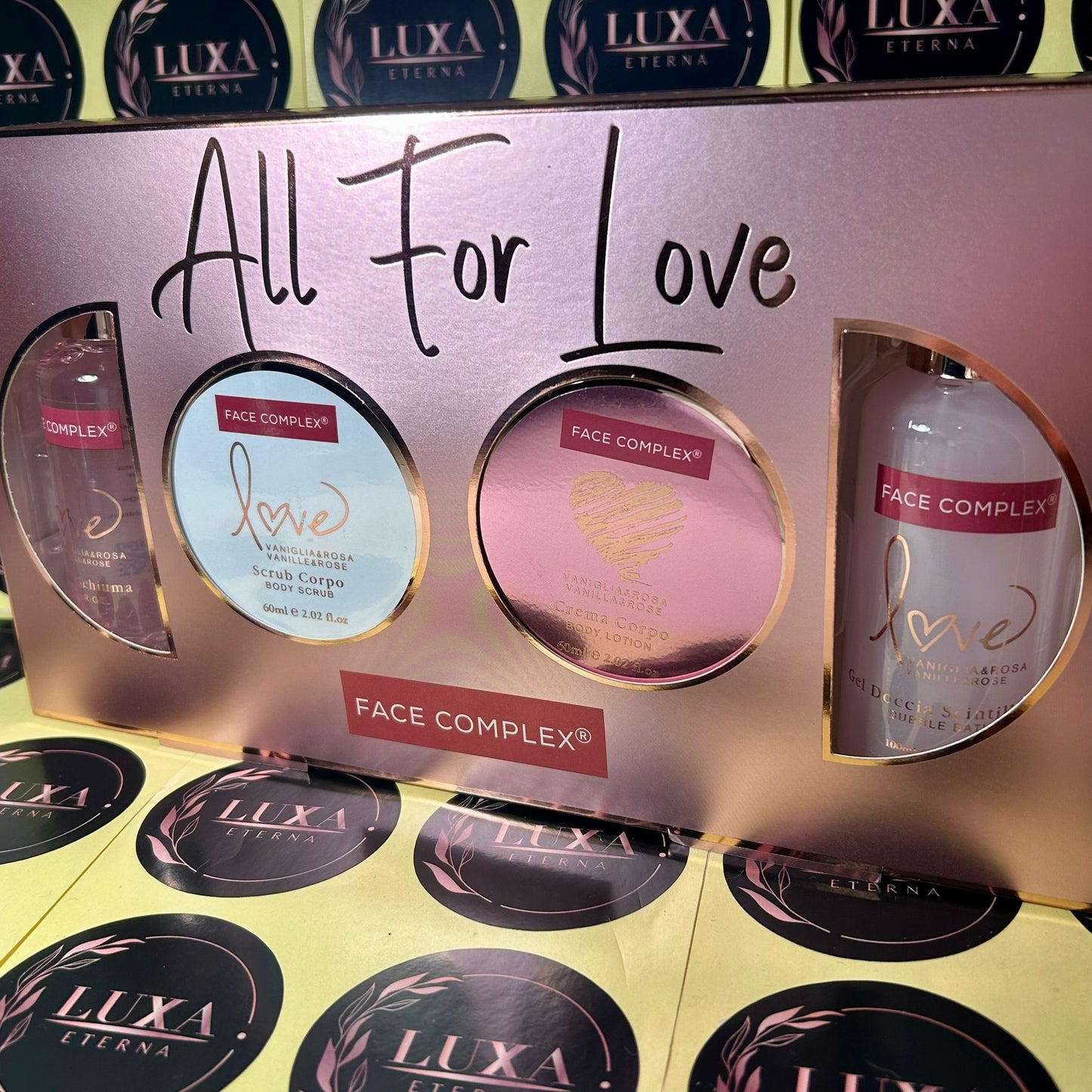 Face Complex – All For Love Gift Set (Vaniglia & Rosa)