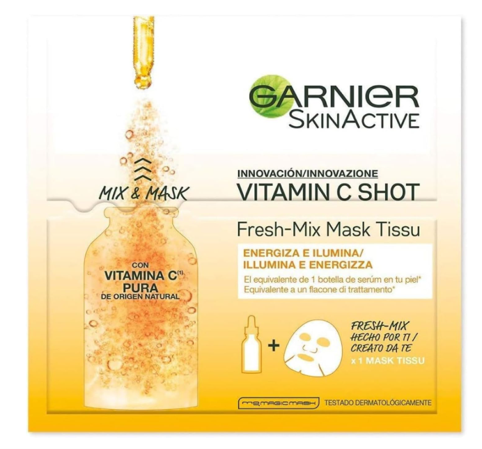 Garnier SkinActive - Vitamin C Shot: Fresh-Mix Tissue Mask (Maschera Illuminante)