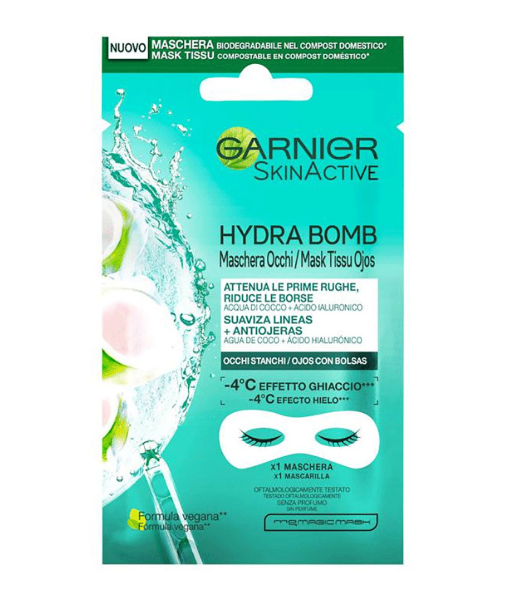 Garnier SkinActive - Hydra Bomb: Maschera Occhi (Acqua di Cocco + Acido Ialuronico)