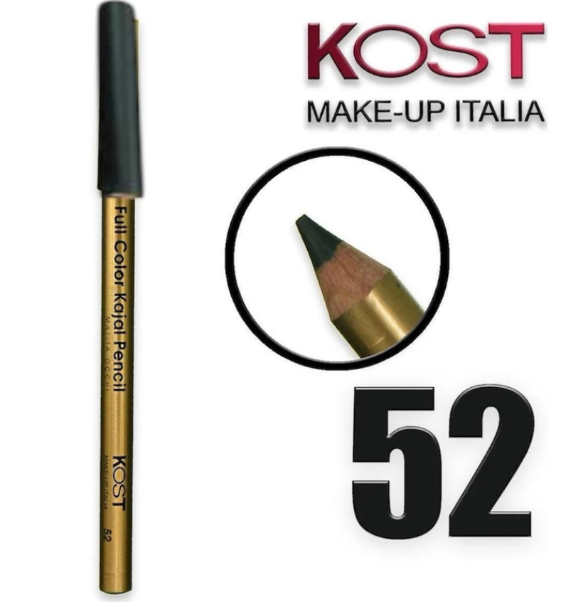 Kost Kajal Eye Pencil – Matita Occhi Nera Intensa (Tonalità 52)