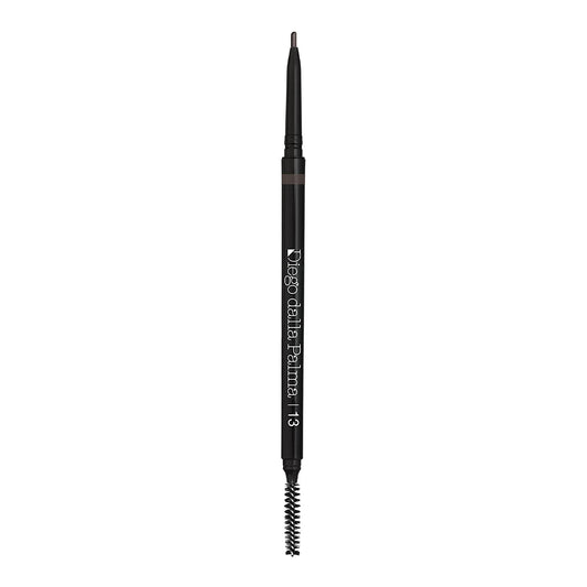 Diego Dalla Palma, High-Precision, Impermeabile, Durevole, Retraibile, Crema per sopracciglia matita & spazzola 2-in-1, 13, Grigio antracite, 0.09 g *Tester