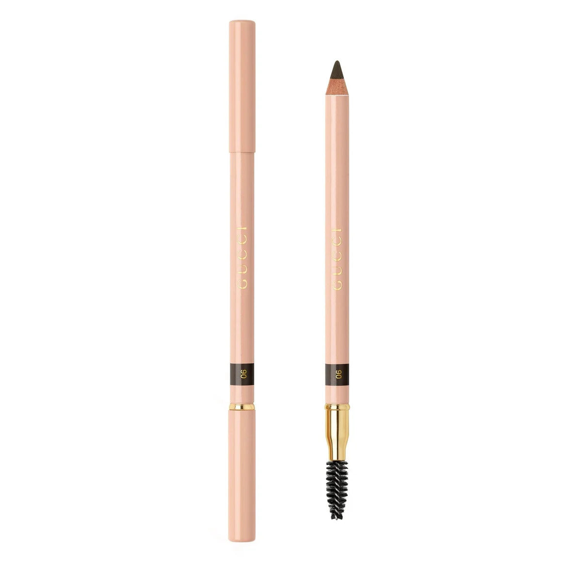 Gucci, Definition Sourcils, Doppia estremità, Matita crema per sopracciglia, 06, Nero, 1.19 g