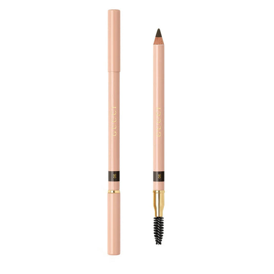 Gucci, Definition Sourcils, Doppia estremità, Matita crema per sopracciglia, 06, Nero, 1.19 g