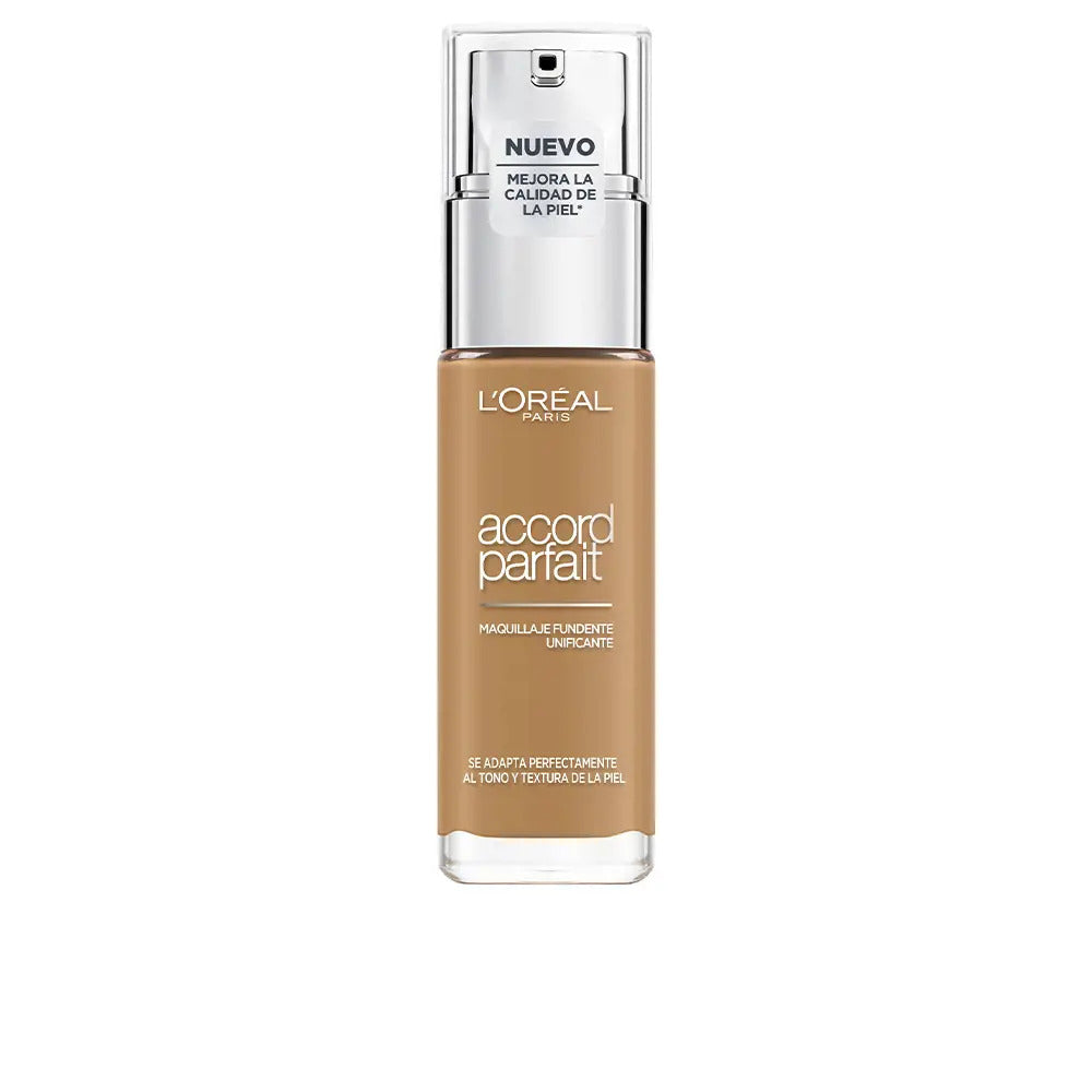 L'Oreal Paris, Accord Parfait, Fondotinta liquido, 10 G/S, Oro intenso, 30 ml