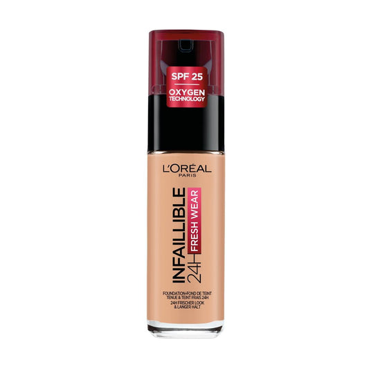 L'Oreal Paris, Infaillible 24h Fresh Wear, Indossabile tutto il giorno, Fondotinta liquido, 110, Rosa Vaniglia, SPF 25, 30 ml