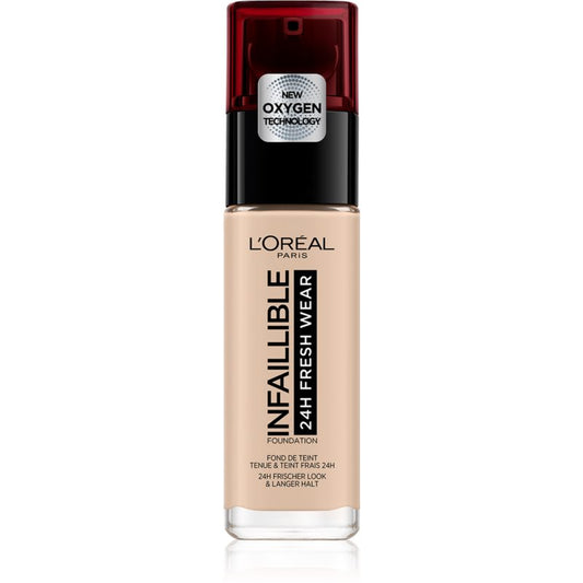 L'Oreal Paris, Infaillible 24H Matte, Idratante, Fondotinta liquido, 140, Beige dorato, SPF 25, 30 ml