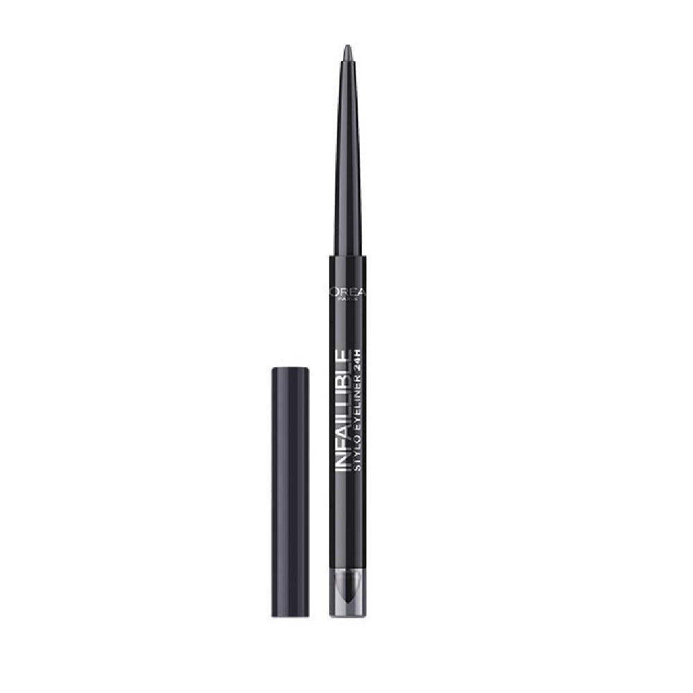L'Oreal Paris, Infaillible 24H , Impermeabile, Contorno, Matita eyeliner in gel, 301, Notte Giorno Nero, 10 g