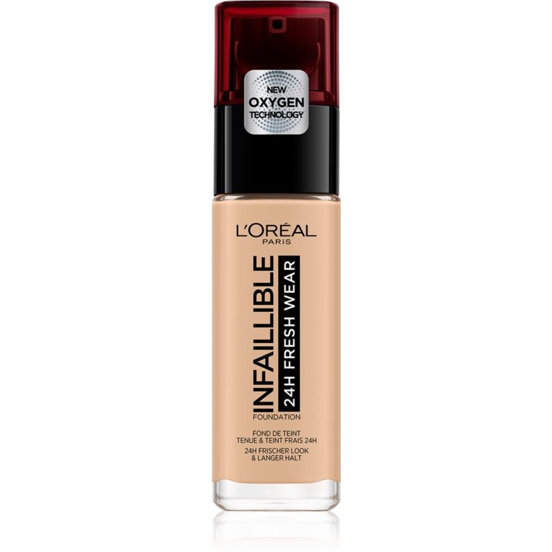 L'Oreal Paris, Infallible, Fondotinta liquido, 125 Rosa Naturale, SPF 25, 30 ml