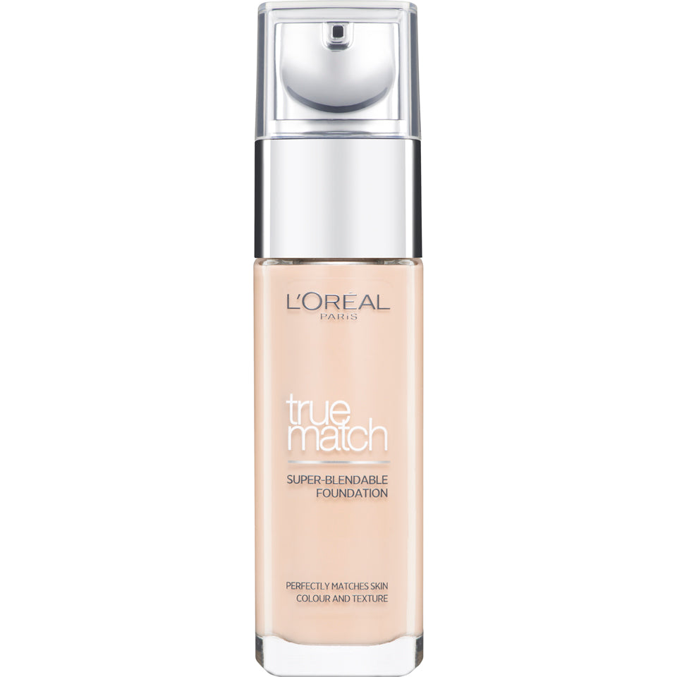 L'Oreal Paris, True Match, Finitura naturale, Fondotinta liquido, 2.R/2.C, Rosa Vaniglia, SPF 17, 30 ml