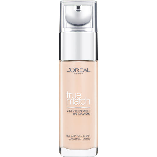 L'Oreal Paris, True Match, Finitura naturale, Fondotinta liquido, 2.R/2.C, Rosa Vaniglia, SPF 17, 30 ml