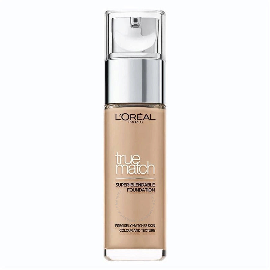 L'Oreal Paris, True Match Super-Blendable, Copertura media naturale, Fondotinta liquido, 4N, Beige, SPF 17, 30 ml