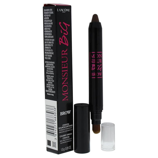 Lancome, Monsieur Big Brow, Miscelazione, Crema per sopracciglia matita & spazzola 2-in-1, 03, Marrone, 1.5 g