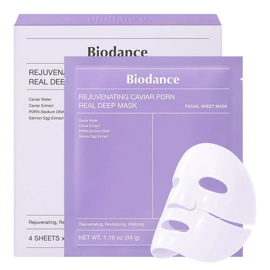 Biodance: Caviar PDRN Rejuvenating  Mask - Set 4 maschere viso rigeneranti