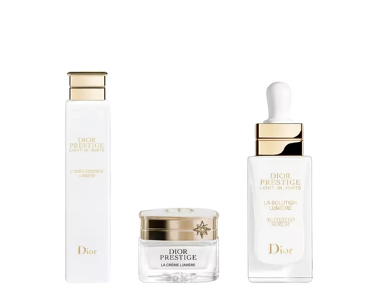 Set Rituale Luminosità Dior Prestige Light-In-White: Siero, Crema e Lozione