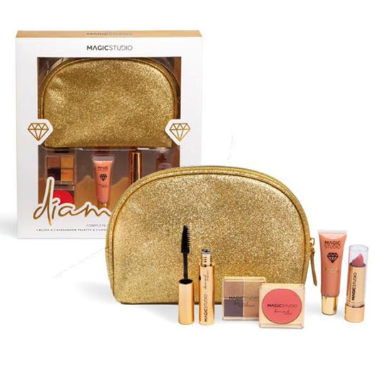 Magic Studio – Diamond Complete Make-Up Set con Pochette Dorata